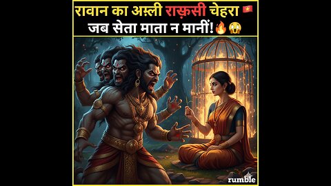 रावण का असली राक्षसी चेहरा जब सीता माता न मानीं! 😈🔥 Ramayana Sita Haran Ka Sach | Spiritual Short