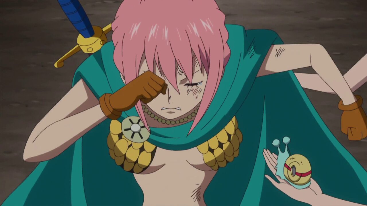 One Piece - Luffy cheering up Rebecca