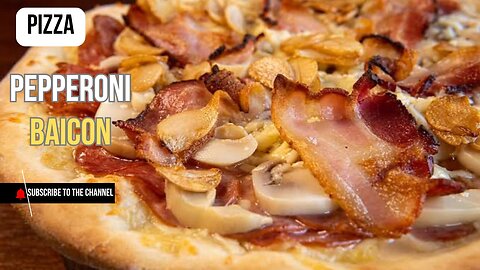 Half Calabrese, Half Bacon Pizza | The Perfect Meat Lover’s Combo! 🍕🥓🔥