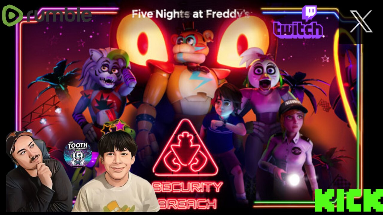 Five nights at Freddy's: Security Breach w/little Tooth Livestream #GAMINGONRUMBLE #RUMBLETAKEOVER