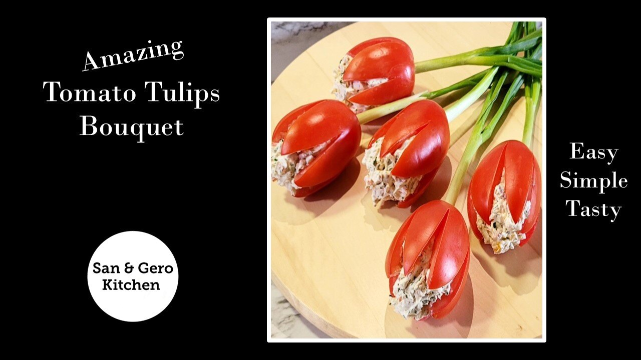 How to make Amazing Tomato Tulips Bouquet