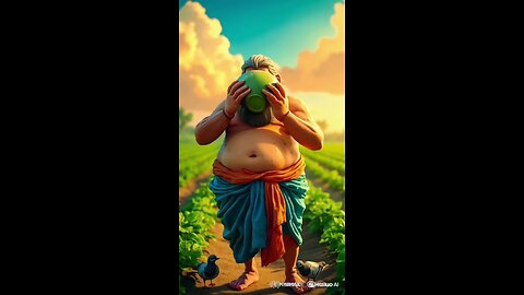 bhukkad kisan #aivideo #ai #cartoon #enimation