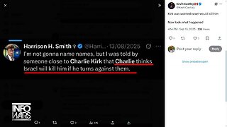 BREAKING ANALYSIS: Was Charlie Kirk Assassinated By Mossad For Changing His