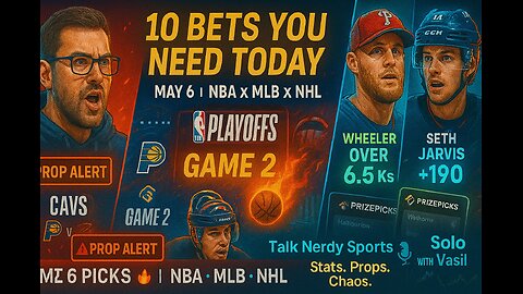 5/6/25 - 10 LOCKS for May 6: NBA Prop Chaos, MLB Fire, and NHL Sniper Picks 🎯🔥