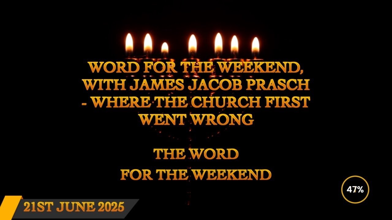 Word for the Weekend - Where the Church First Went Wrong part 1