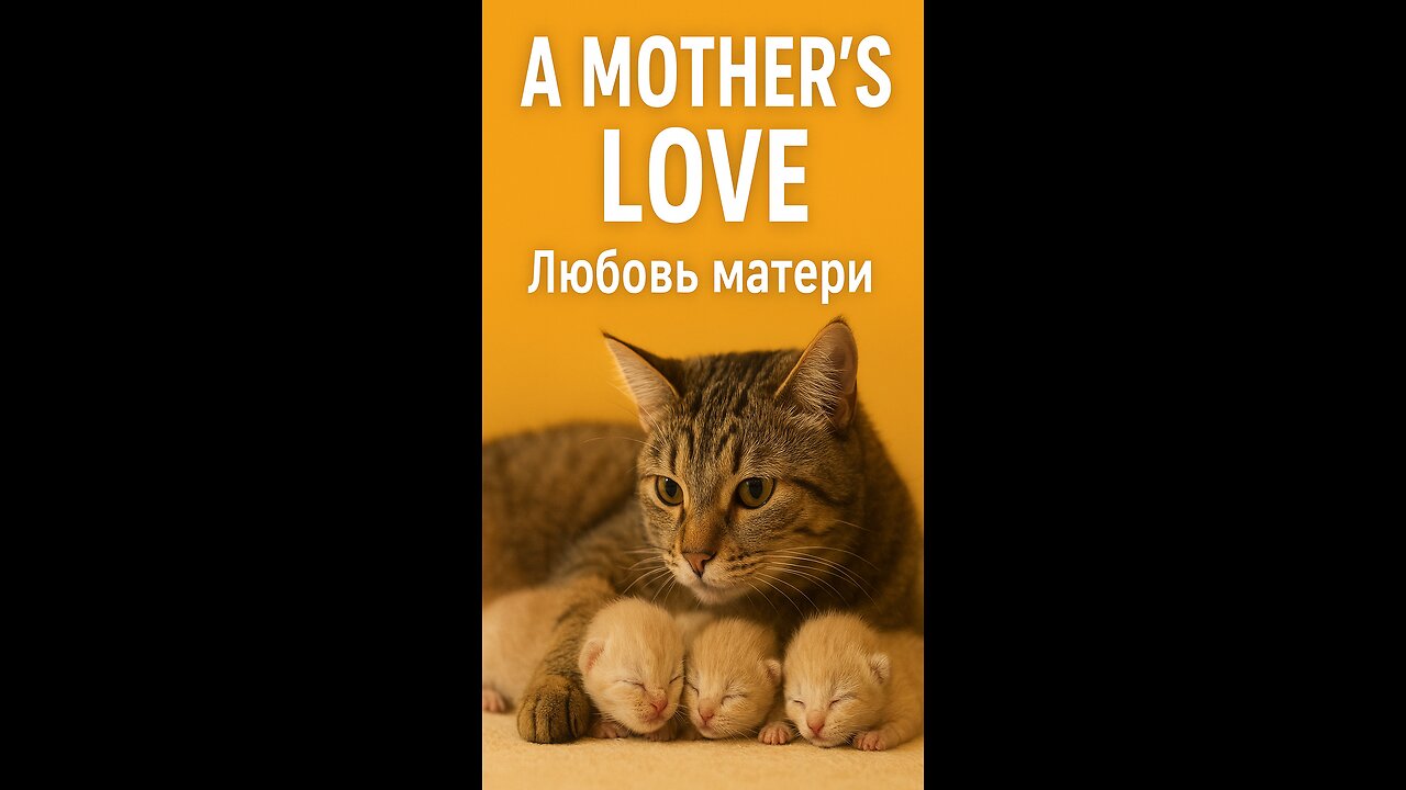 A mother's love is the same in all species 😻❤️