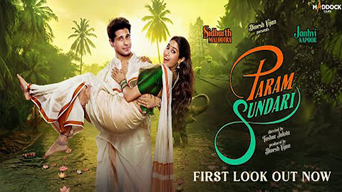 Param Sundari - First Look _ Sidharth M _ Janhvi K _ Dinesh V _ Tushar J _ This August