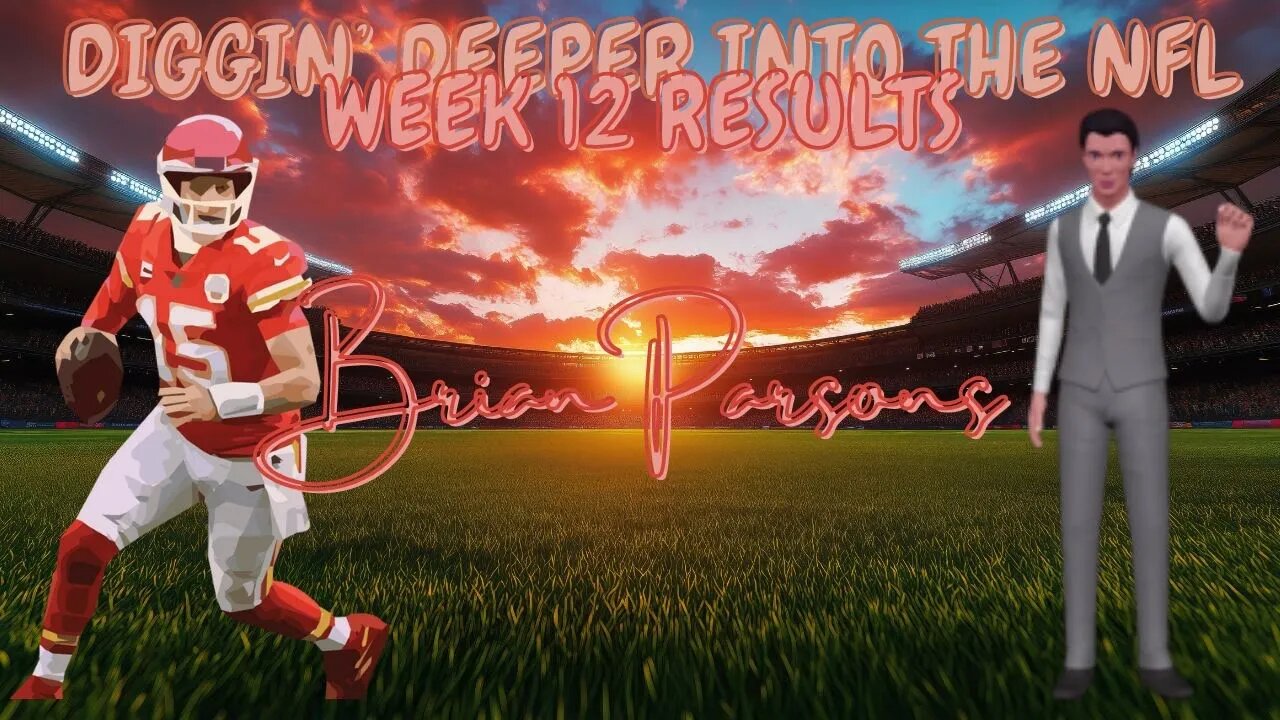 2025 Week 12 Results, Diggin' Deeper Into the NFL
