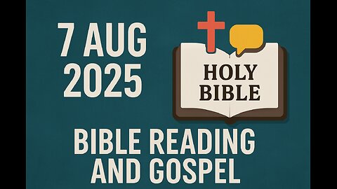 Catholic Daily Gospel and Reading in Hindi 07 August 2025 | Today's Bible Verse | Aaj ka Susamachar