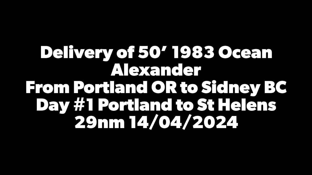 Delivery of 1983 50’ Ocean Alexander Day 1