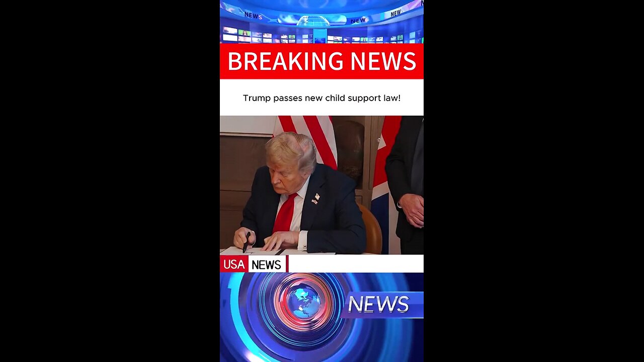 Trump passes new law on child support