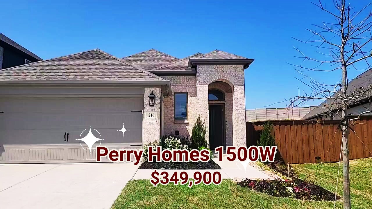 Newly Built Perry Homes 1500W Floor Plan