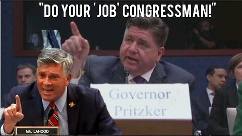 LAHOOD blasts, Pritzker? Pritzker, "DO YOUR 'JOB'! DO YOUR 'JOB' CONGRESSMAN!!"(Presidential 2028)👁