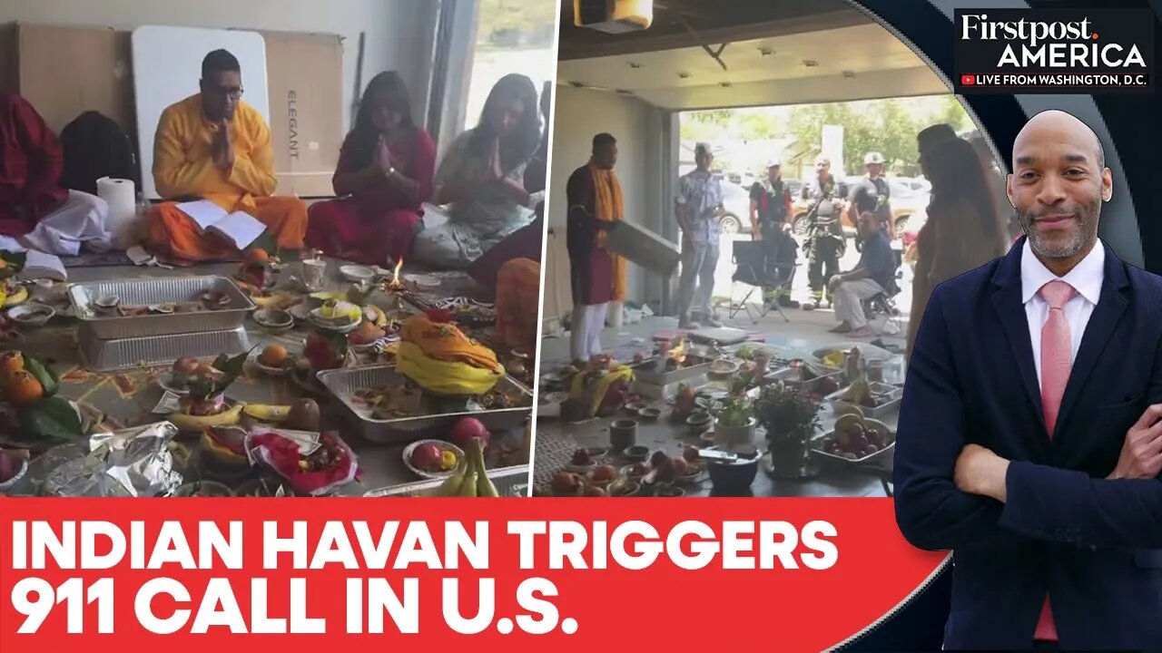 On Cam: Indian Family's Havan At Texas Home Triggers Firefighters Rush | Firstpost America | N18G