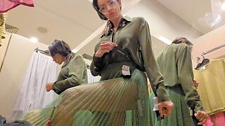 Tryon Haul Transparent Skirt Dolce & Gabbana with Versace Shirt #seethrough #fashion #sheerfabrics