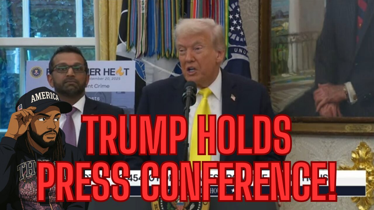 TRUMP AND KASH PATEL HOLDS PRESS CONFERENCE!?