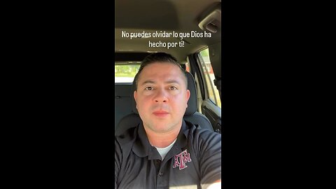 No puedes olvidar lo que Dios ha hecho por ti!