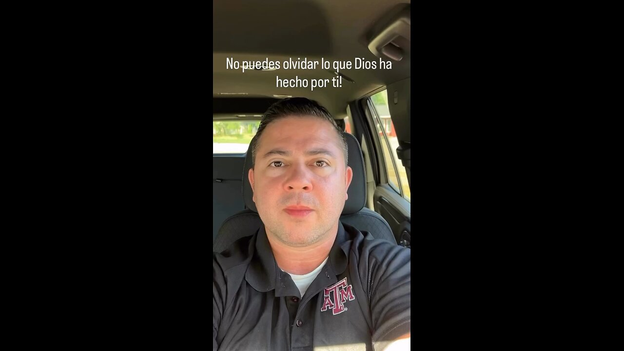 No puedes olvidar lo que Dios ha hecho por ti!