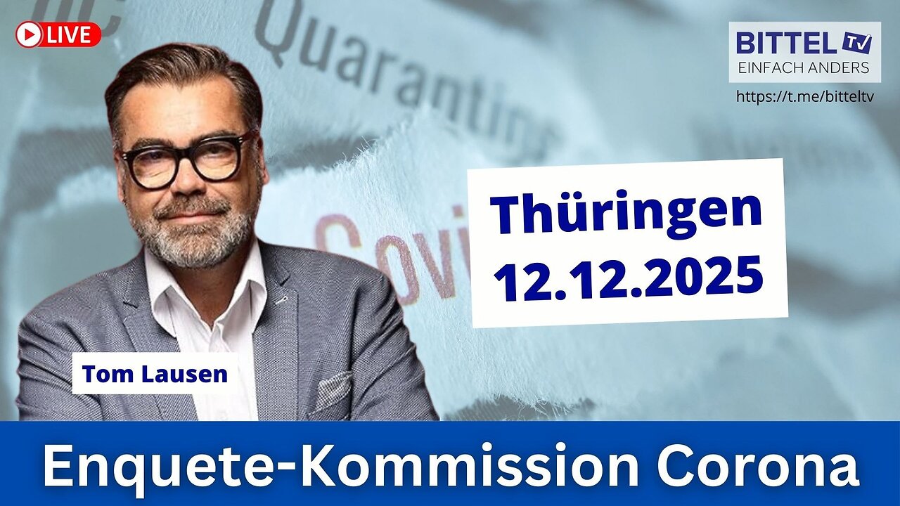 Enquete-Kommission Corona mit Tom Lausen in Thüringen - 12.12.2025