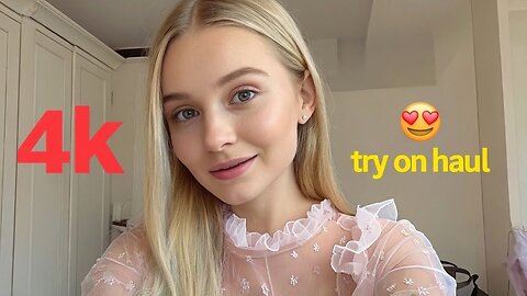 4k new amazing transparent lingerie | Bikini & Lingerie Try -on Haul I see through dress with Angel