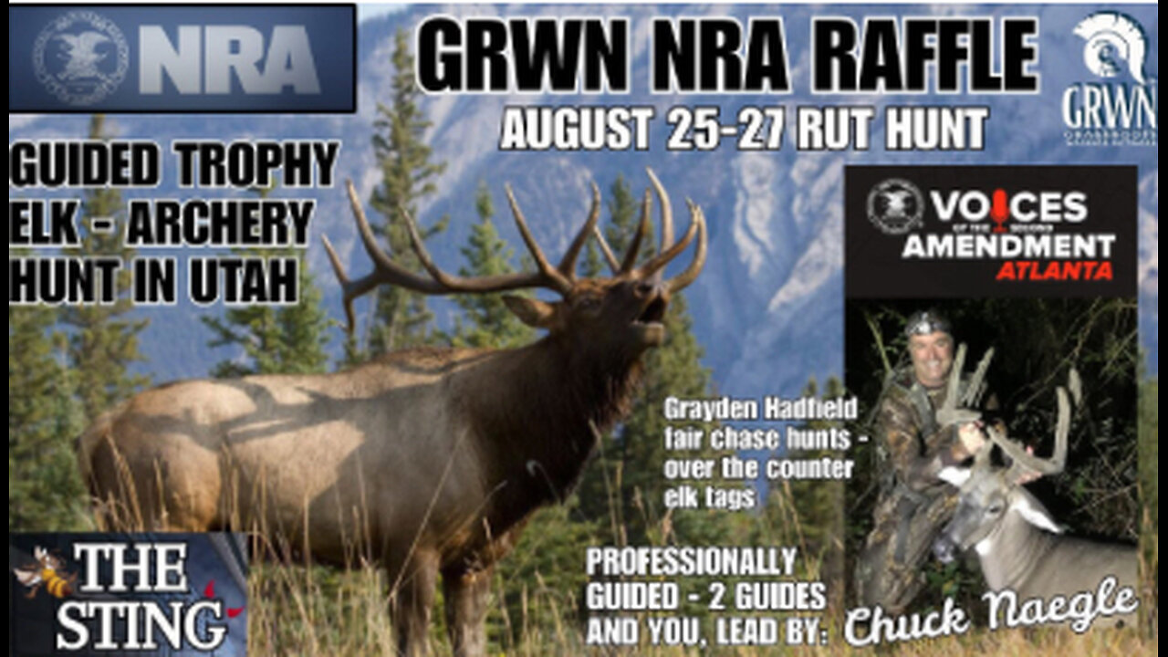 WIN a FREE trophy elk hunt... and much more! Purchase tickets in the link in the description.