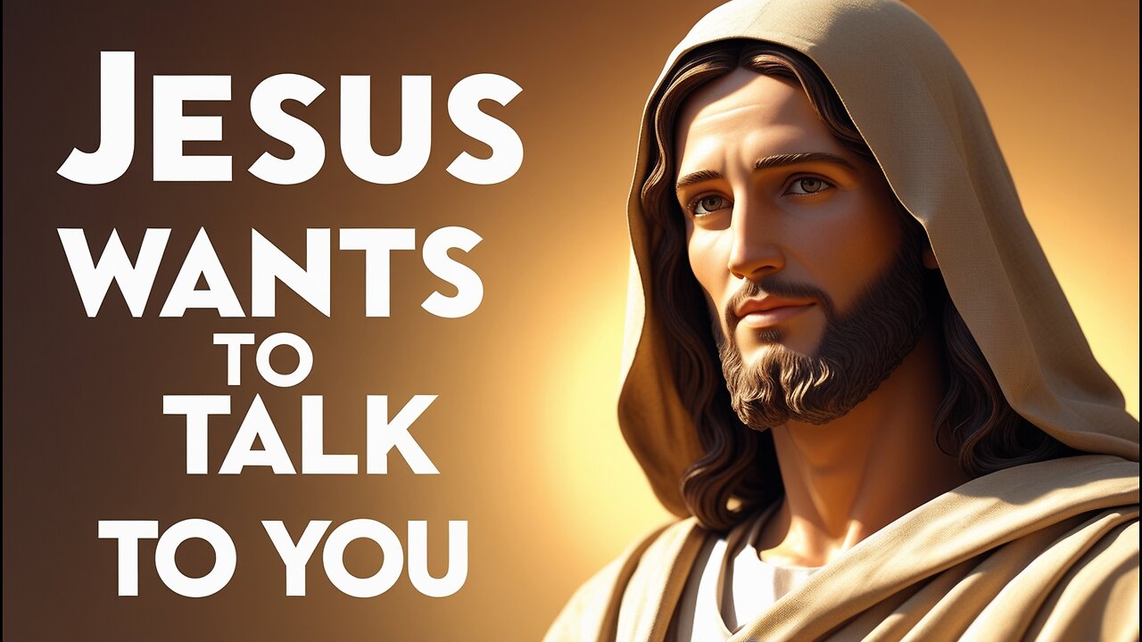 Jesus Wants to Talk to You Today | A Powerful Message from Jesus Christ That Will Change Your Life
