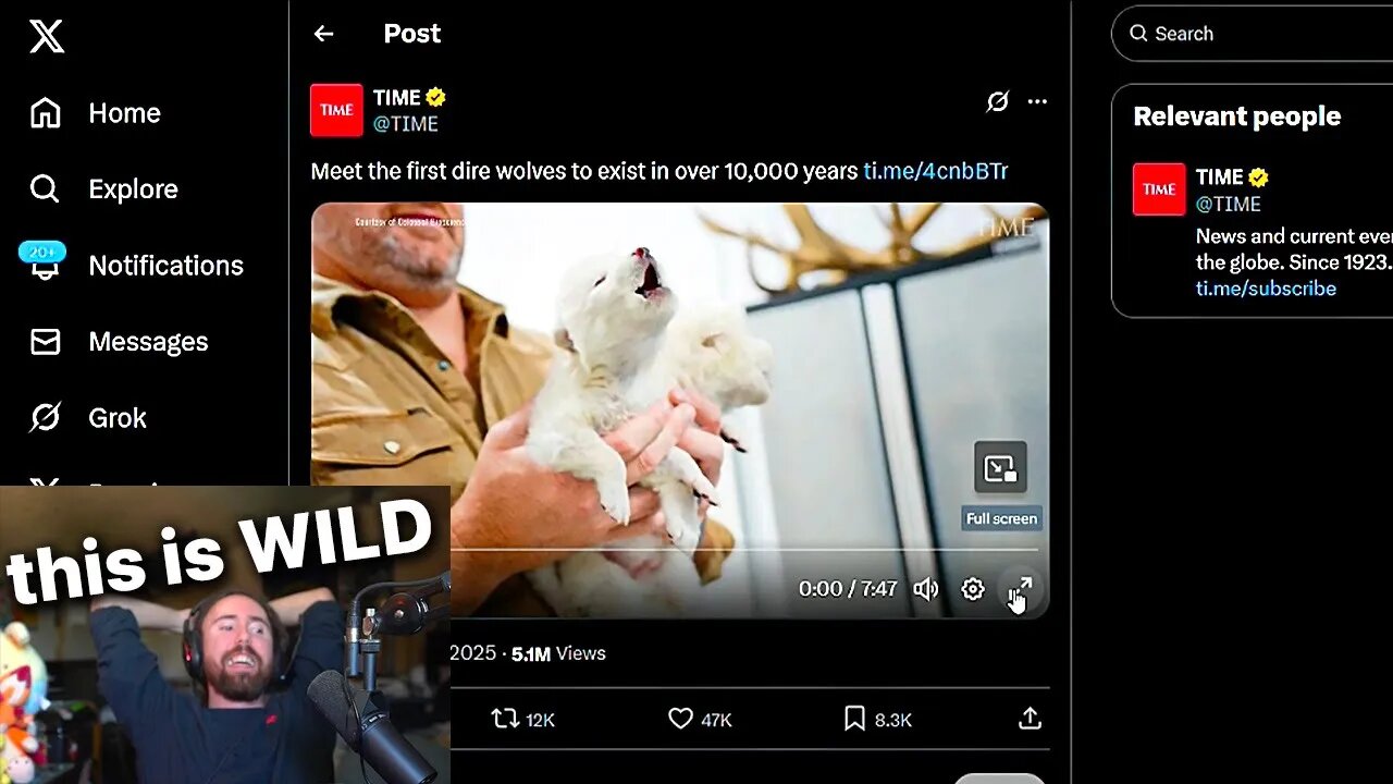 They brought them back from extinction after 10,000 years??