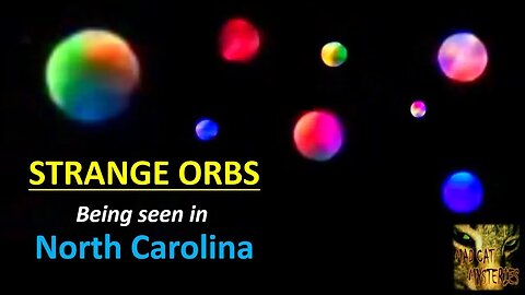 INSANELY COLORFUL UFOs being seen in North Carolina