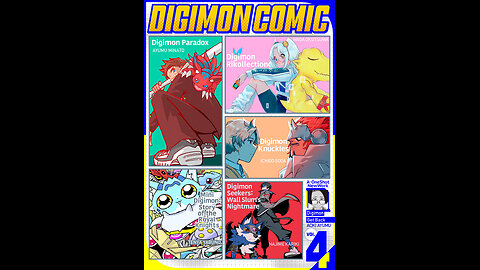 Digimon Fan Manga Volume 4: All 6 parts