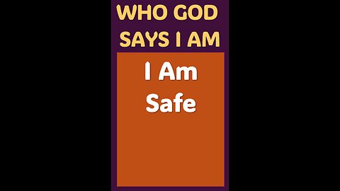 I AM SAFE #wordofgod #safe #Jesus #strong #wisdom #God #peace #love #defender #spirituality