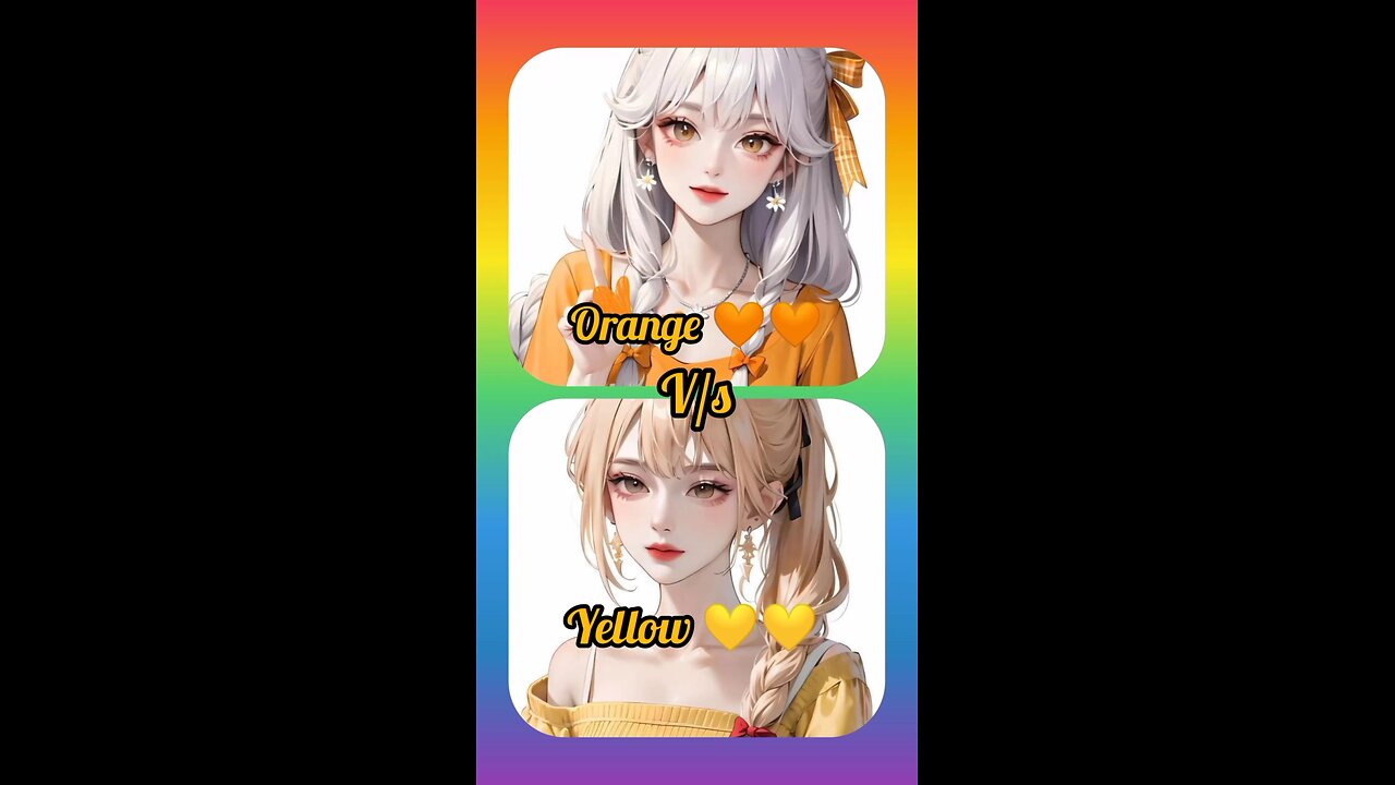 orange Vs yellow