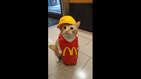 Kittens Cook Delicious Fresh Burgers at Porky McDonald's