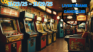 NO LIVESTREAMS THIS WEEK: 11/23/25 - 11/29/25