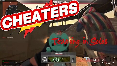 Cheaters Teaming in Solos