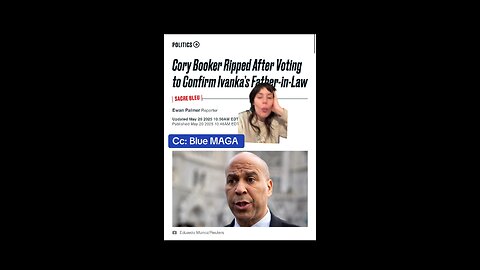 Cory Booker was the ONLY Democrat to Vote for Jared Kushner’s Dad