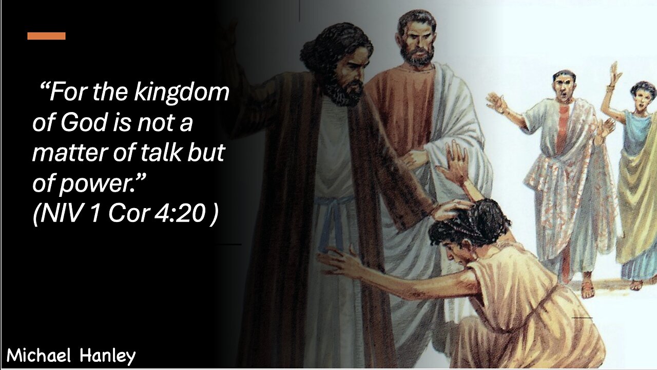 Kingdom of God not a matter of talk but power 2