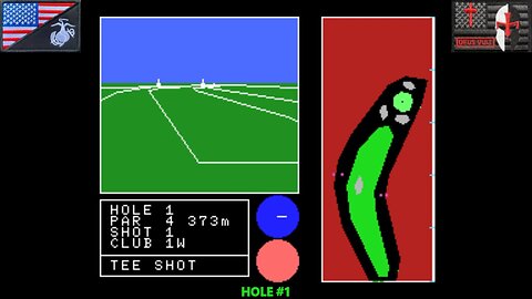 Gamer By Proxy: "3-Dゴルフシミュレーション" [All Holes] (MSX1 - 1983) [JP Version]