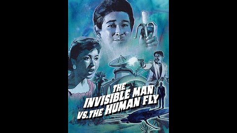 1957 Invisible Man vs. The Human Fly Japanese Sci-Fi