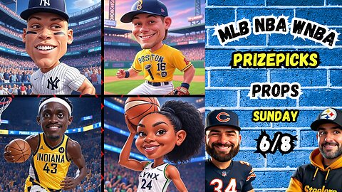 🔥9 HOT MLB PROPS | 🏀 NBA PROPS | 🏀 WNBA PROPS |SUNDAY 6/8/25
