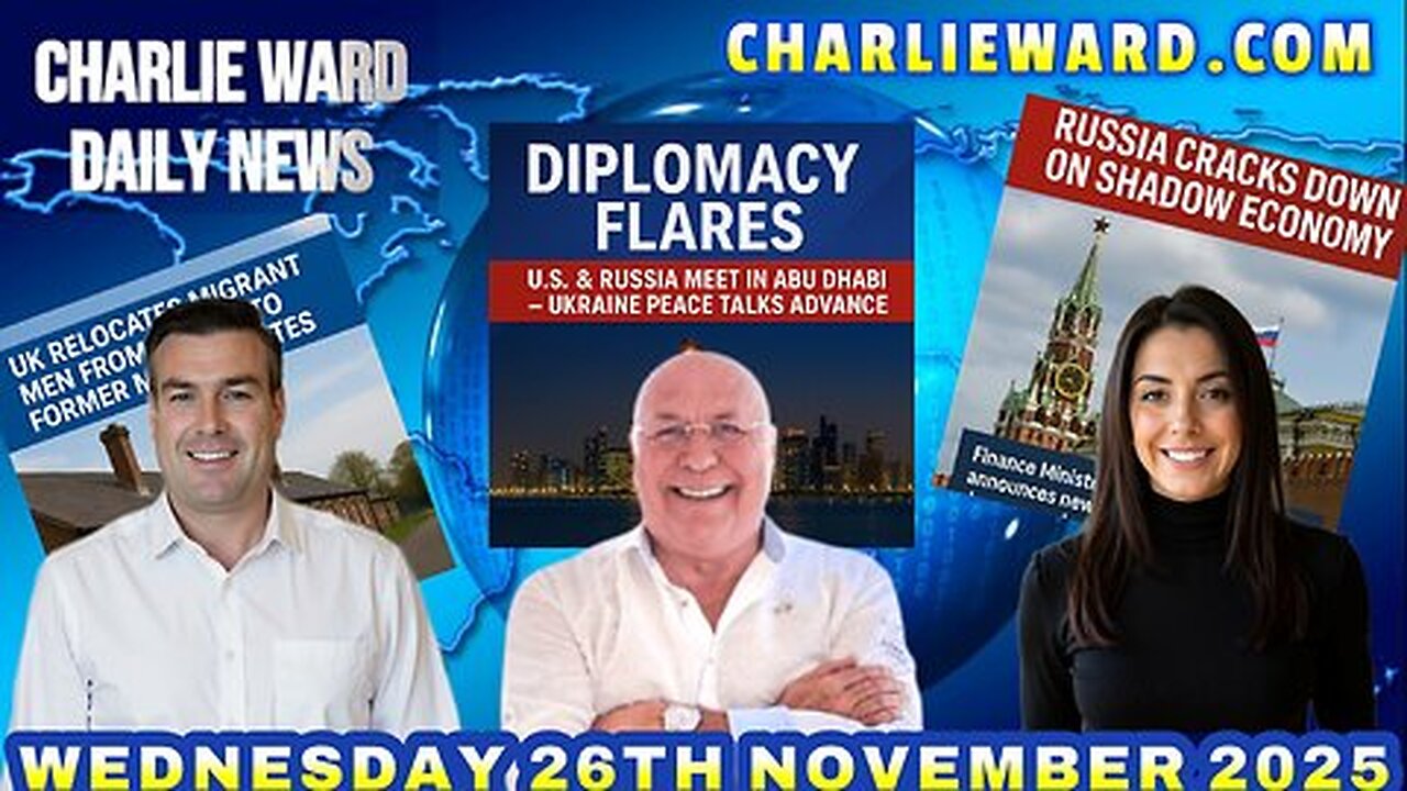 CHARLIE WARD DAILY NEWS WITH CHARLIE WARD, PAUL BROOKER & DREW DEMI WEDNESDAY 26TH NOVEMBER 2025