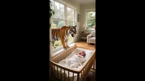 Rescue baby from tiger mouth
