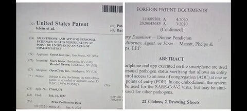 SMARTPHONE AND APP PATENT FOR PERSONAL PATHOGEN STATUS VERIFICATION