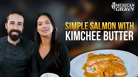 Simple Salmon with Kimchi Sauce