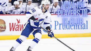 Nikita Kucherov reaches 1K points, how far can he move up the career leaderboard?