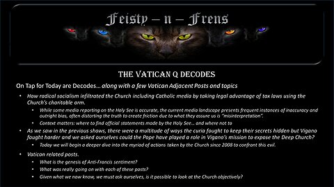 Vatican Decodes... and a then some