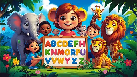 "Alphabet Animal Song! Learn A to Z Animals for Children 🎶🐘🐊"
