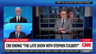 Watch Brian Stelter Get So Hot Over Colbert Cancellation He Could Bake A Potato