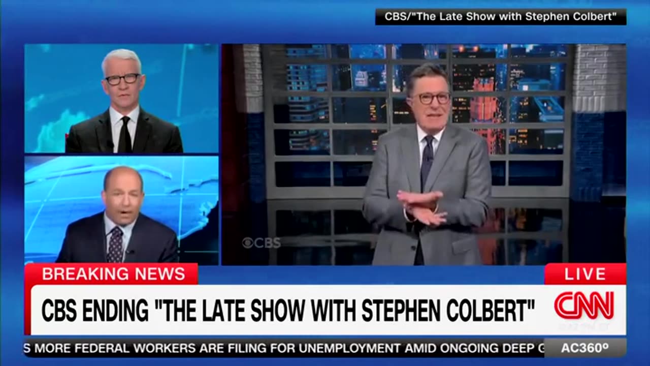 Watch Brian Stelter Get So Hot Over Colbert Cancellation He Could Bake A Potato