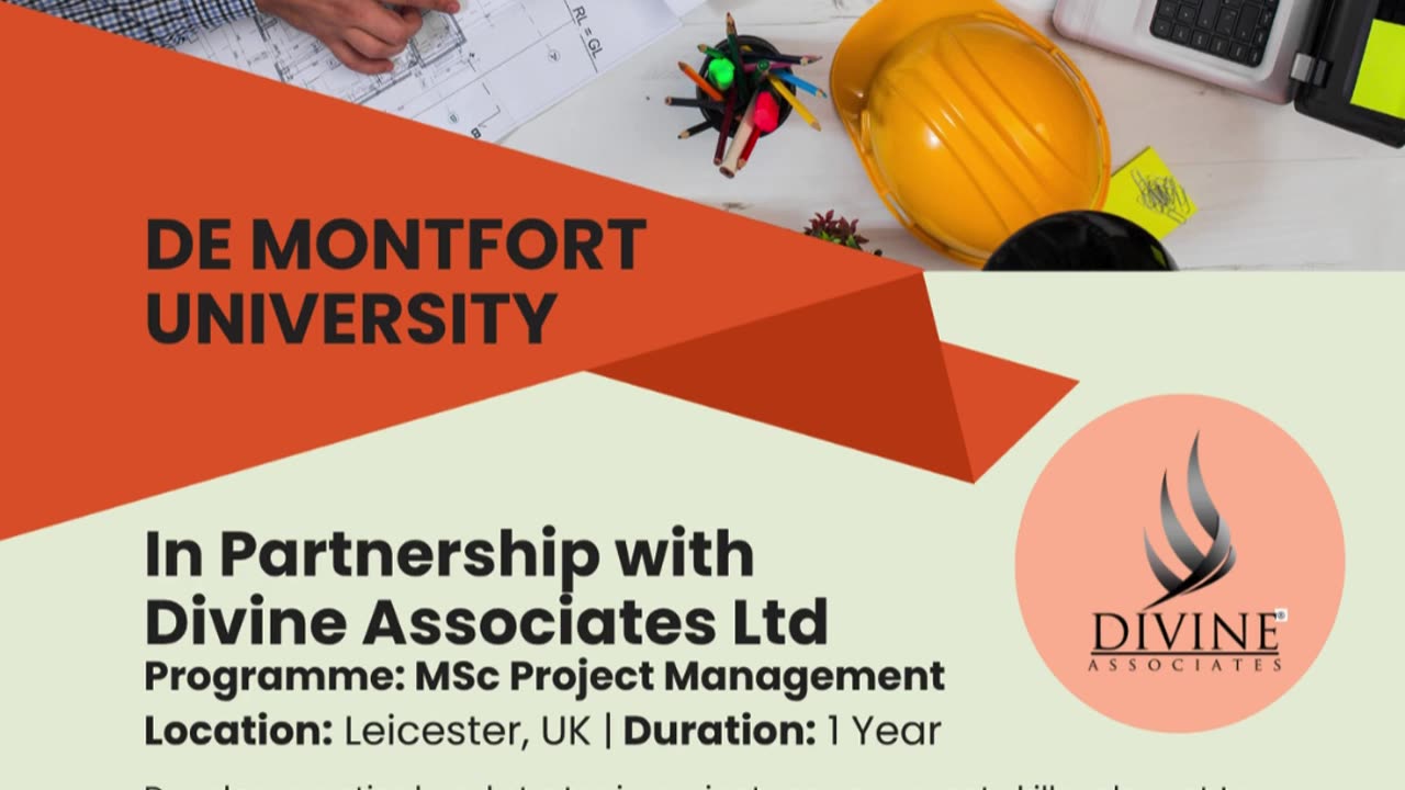 Master Project Leadership with De Montfort University via Divine Associates Ltd