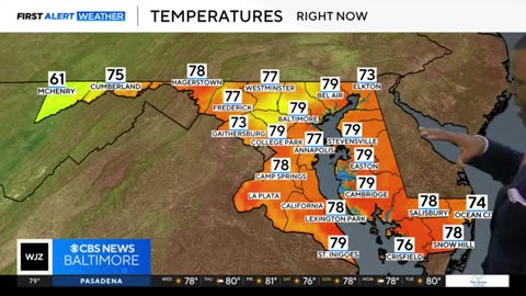 Comfortable temperatures resume this week in Maryland